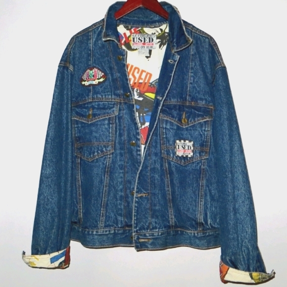 Get Used by Elie jean jacket ds vintage denim coat - Picture 10 of 13